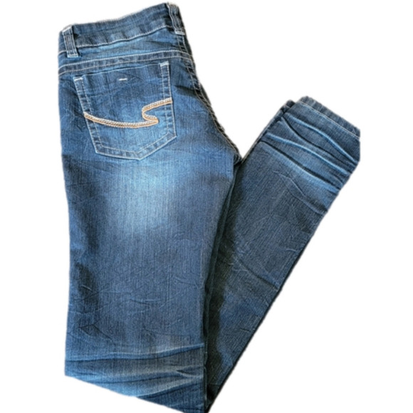 WOMENS ITZ ME Black label skinny jeans size 7 - Picture 2 of 9